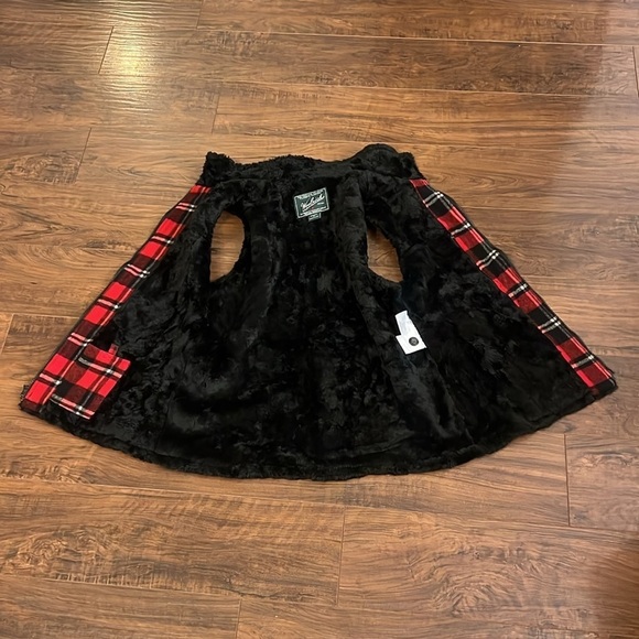 Woolrich Women’s Zip Up Faux Fur Lined Wool Vest, Sz. Medium - Picture 3 of 11